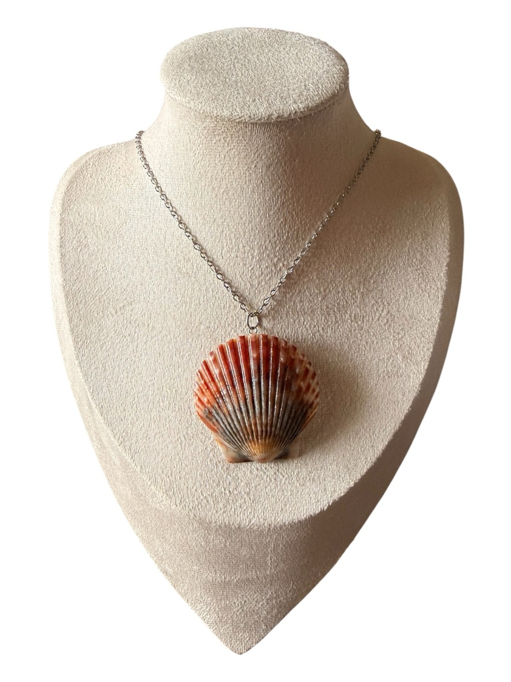 Scallop Seashell Necklace - Picture 2 of 2